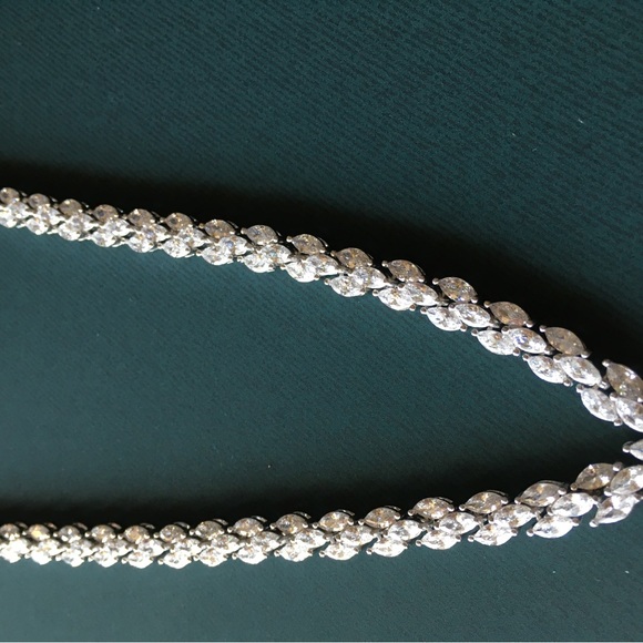 Rhinestone Necklace, New, never worn. - Picture 11 of 14